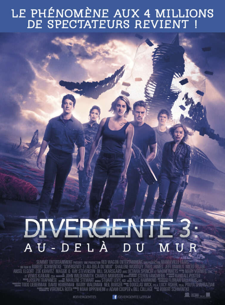 Sur Sciencefictiologie.fr, deux ou trois choses que « DIVERGENTE 3 : AU-DELÀ DU MUR », le film de Robert Schwentke, aurait à nous dire sur demain…